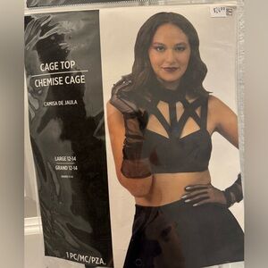 Black Cage Top by Unknown Brand